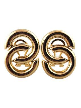 14 Karat Yellow Gold Interlocking Loop Figure 8 Earrings #19170